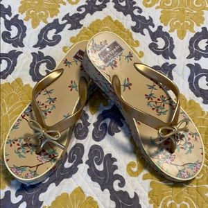 kate spade wedge flip flops